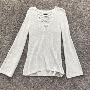 Cream knit sweater